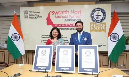 India sets three Guinness World Records through ‘Swasth Nari Sashakt Parivar’