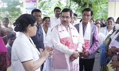 Union Minister reviews central schemes in Assam, inspects health, education sectors