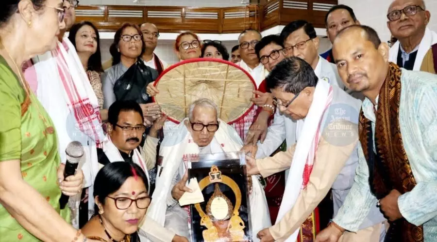 Assam Sahitya Sabha honours literary icon Dr Nagen Saikia with ‘Sadasya Varenya’