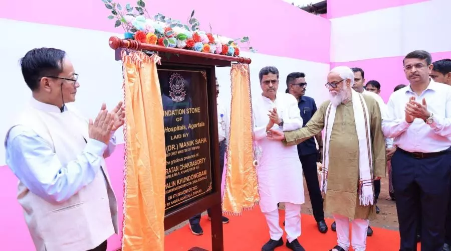 Tripura CM lays foundation for Rs900 cr Shija hospital to boost state healthcare