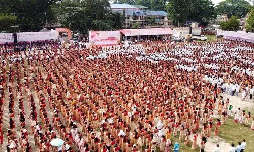 ‘Manuhe Manuhor Babe’ unites Assam as lakhs pay homage to Bhupen Hazarika
