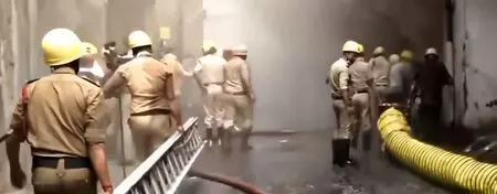 Massive fire erupts at warehouse near Kolkata Police Headquarters