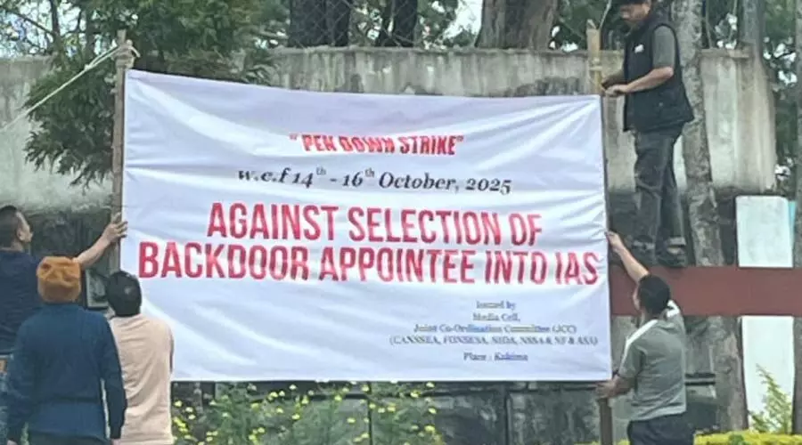 IAS induction row in Nagaland: JCC launches full-scale ‘tools down’ strike