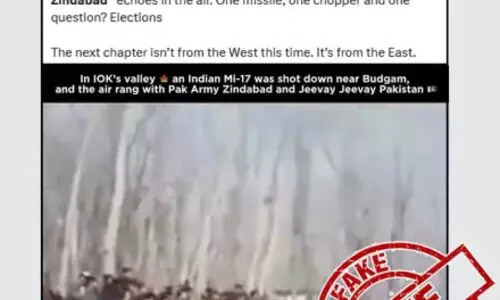 PIB terms viral video on Mi-17 helicopter crash in Kashmir as fake