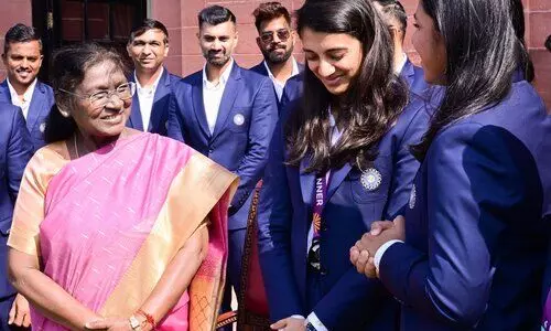 ‘India at its best’: Prez Murmu lauds women’s WC winners at Rashtrapati Bhavan