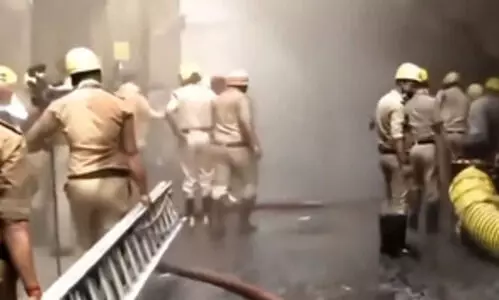 Massive fire erupts at warehouse near Kolkata Police Headquarters