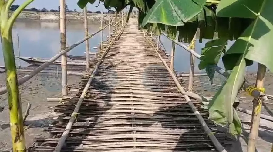 Nalbari farmer builds bamboo bridge with Rs 1L savings, reconnects nearby villages