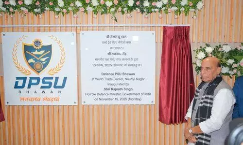Rajnath Singh inaugurates DPSU Bhavan; defence PSUs sign 3 major MoUs