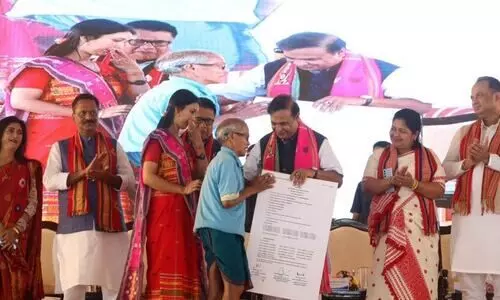 Assam govt grants land titles to 4,673 tribal families in South Kamrup under FRA