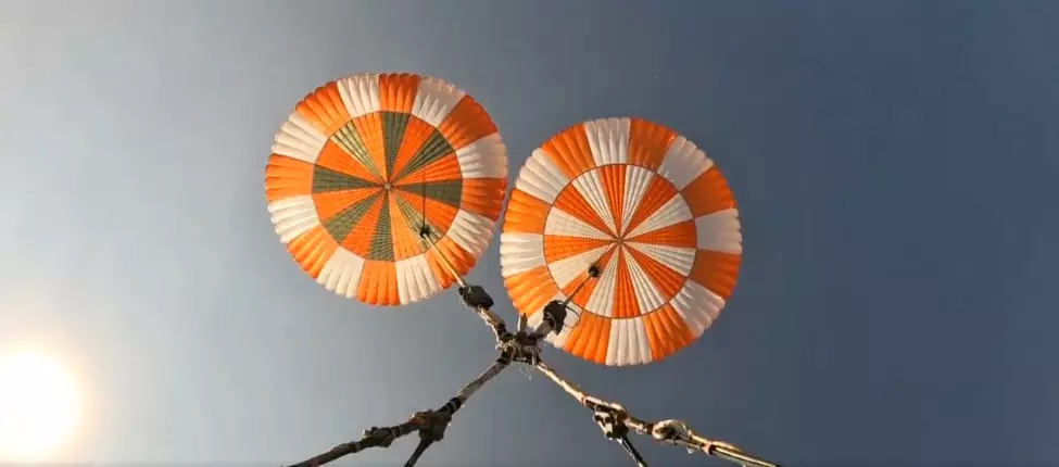 ISRO successfully tests main parachutes for Gaganyaan crew module in Jhansi