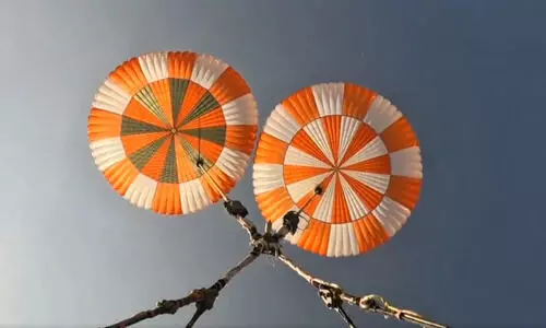 ISRO successfully tests main parachutes for Gaganyaan crew module in Jhansi