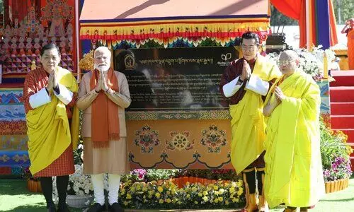 PM Modi inaugurates Kalachakra ‘Wheel of Time’ alongside Bhutan’s King PM Modi inaugurates Kalachakra ‘Wheel of Time’ alongside Bhutan’s King