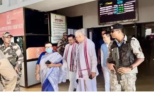 BJP leaders BL Santosh, Sambit Patra arrive in Imphal amid govt formation talk