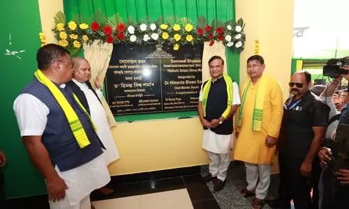 CM Sarma inaugurates Sonowal Bhawan in Sonapur during Janjatiya Gaurav Varsh Pakhwada