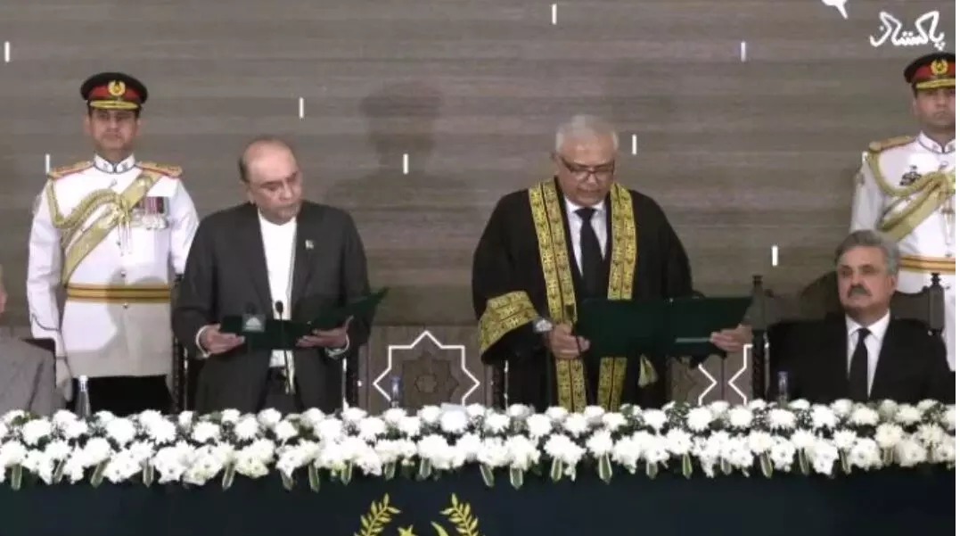 Pakistan swears in first Chief Justice of Federal Constitutional Court after amendment