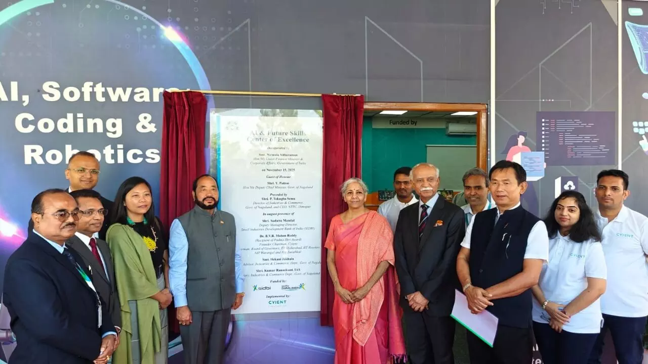 FM Sitharaman inaugurates AI Centre in Nagaland to boost skilling, training