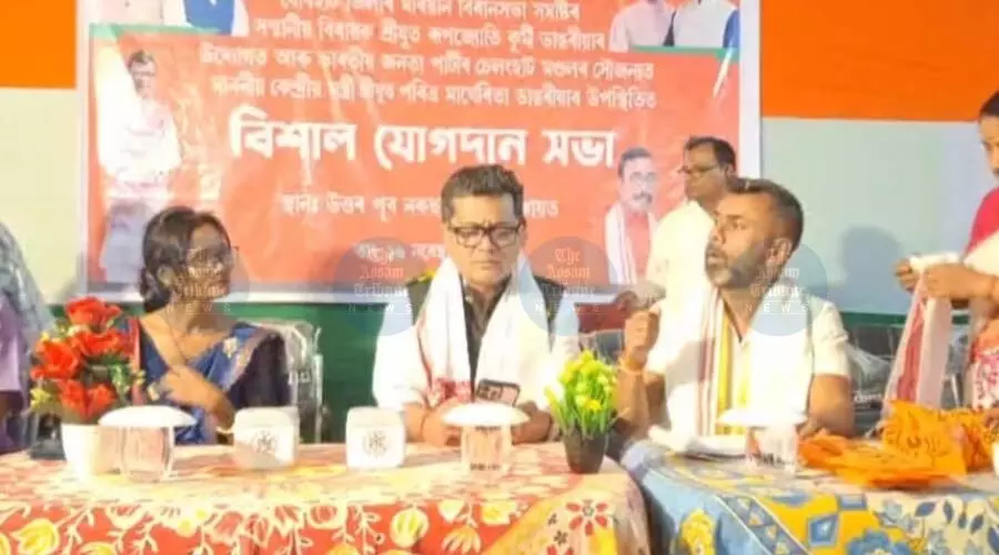 MoS Margherita ramps up Jorhat outreach, dubs Opposition alliance ‘Lily party’