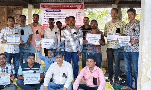 8,000 contractual P&RD staff strike in Assam over pay hike and job security
