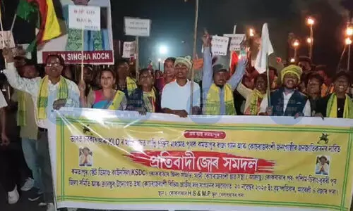 Massive protest in Kokrajhar demands separate Kamatapur state & ST status