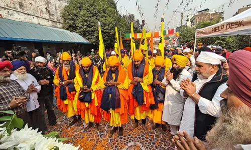 Spiritual glow in Anandpur Sahib on 350th martyrdom day of ninth Sikh Guru