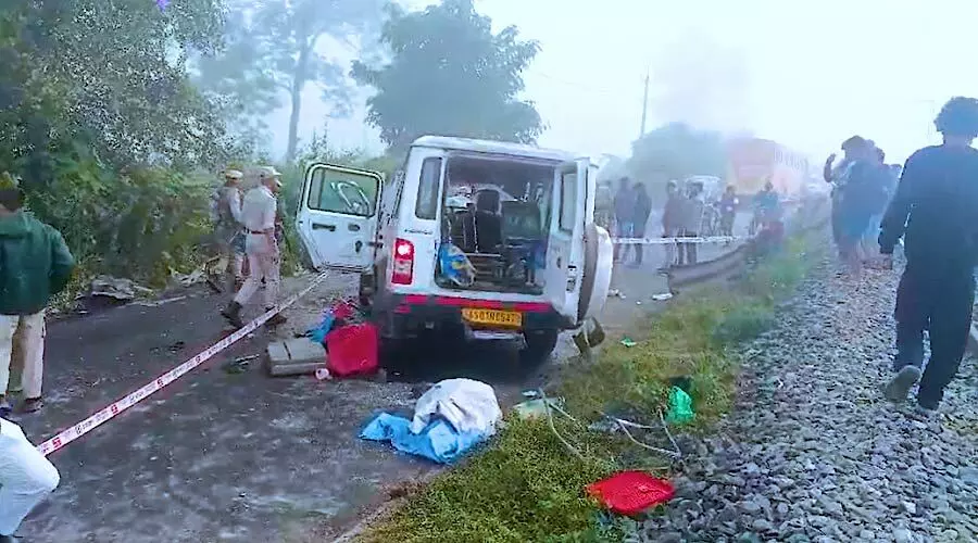 Three dead, 15 injured after ambulance, night bus collide head-on in Tinsukia