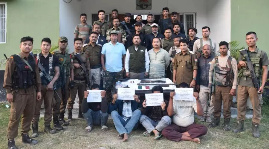 Seven held in Kaziranga poaching bust; rifle, ammo seized near Gohpur Seven held in Kaziranga poaching bust; rifle, ammo seized near Gohpur