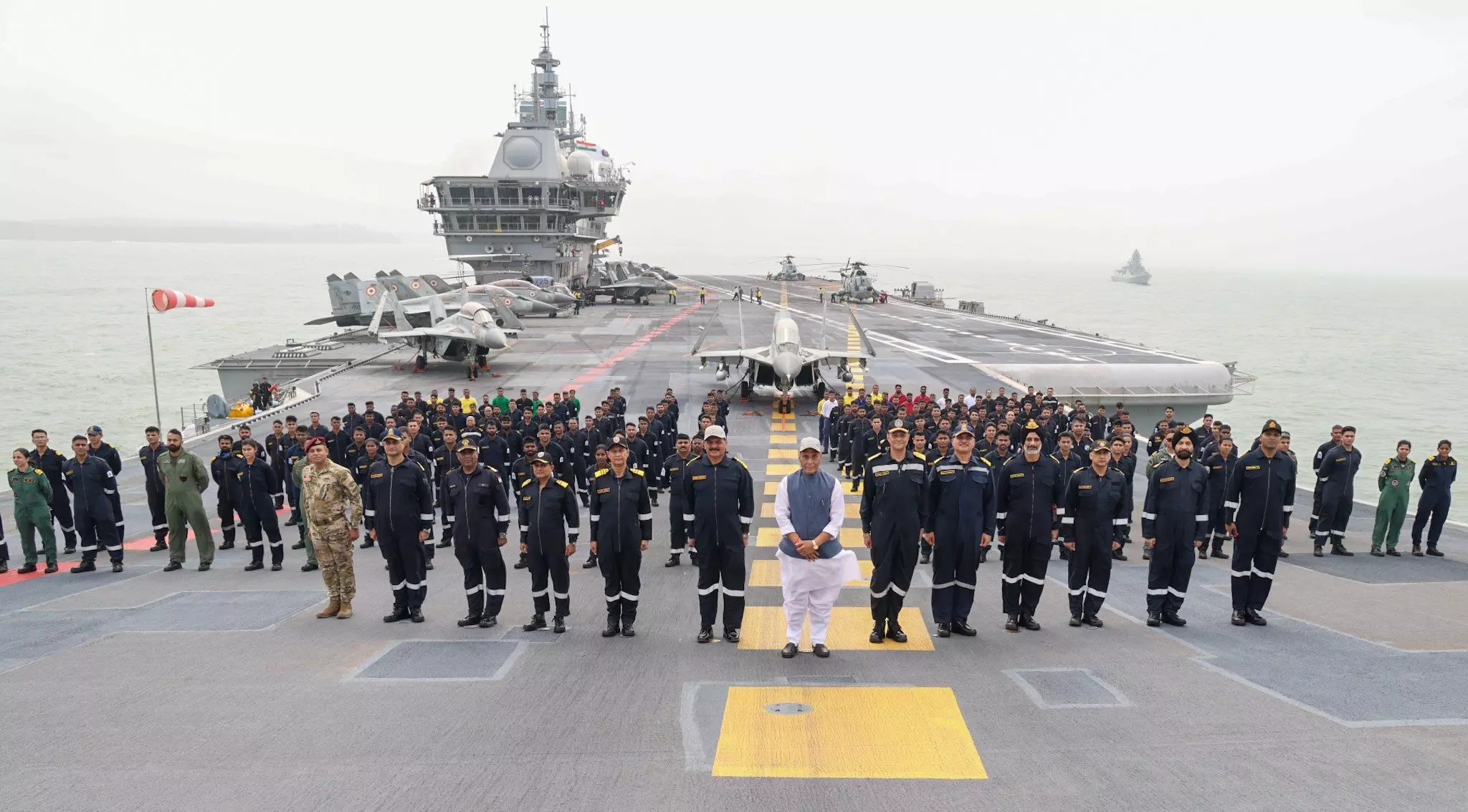 Rajnath Singh hails Indian Navy for ‘anchoring India’s journey to Viksit Bharat’