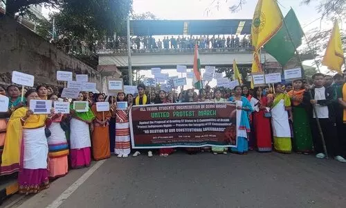 Hill tribes rally in Haflong against proposal to grant ST for six communities