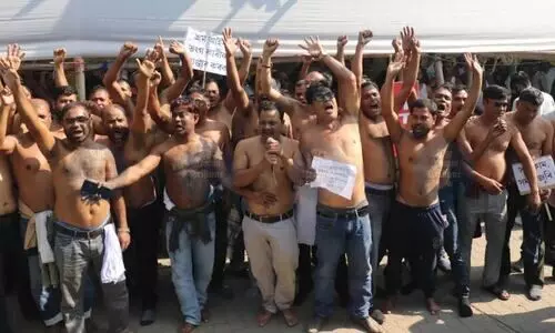 108 ambulance strike hits Day 4; over 500 workers sacked as protest intensifies 108 ambulance strike hits Day 4; over 500 workers sacked as protest intensifies