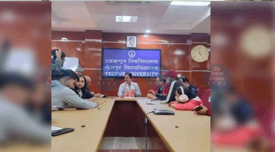 Dhruba Kumar Bhattacharyya takes charge as acting VC of Tezpur University amid turmoil Dhruba Kumar Bhattacharyya takes charge as acting VC of Tezpur University amid turmoil
