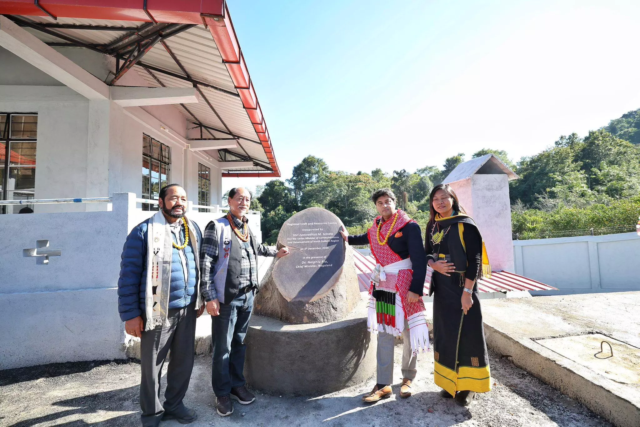 Scindia unveils Rs 646-Cr projects in Nagaland, joins Hornbill stone pulling ceremony Scindia unveils Rs 646-Cr projects in Nagaland, joins Hornbill stone pulling ceremony