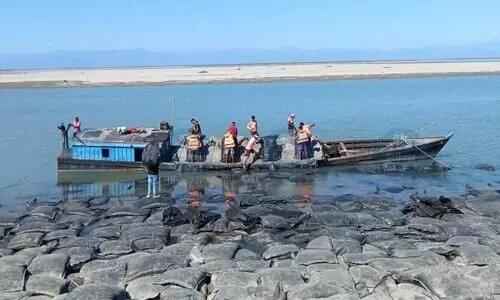 Dibrugarh Press Club visits erosion-hit Brahmaputra banks, reviews protection work