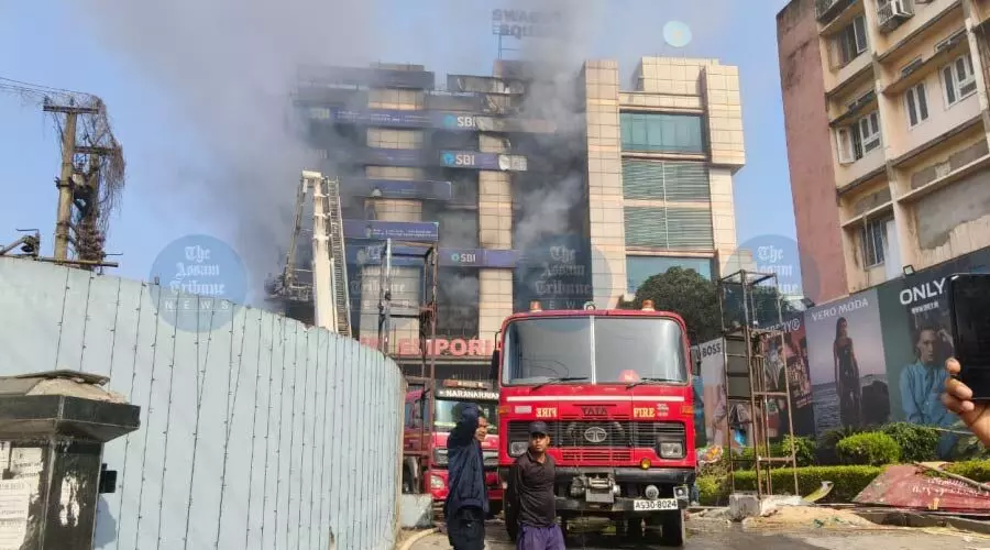 Midnight fire engulfs GS Road mall; no casualties, dousing enters 12th hr