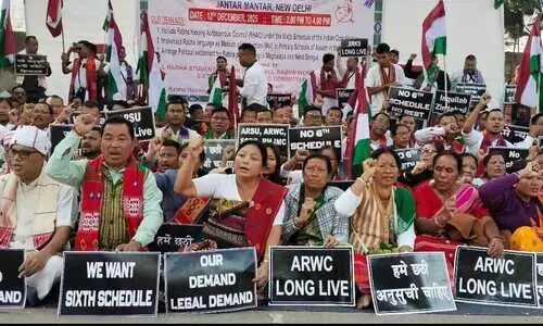 Rabha groups protest at Jantar Mantar, renew demand for sixth schedule status