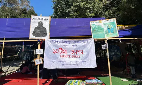 Tezpur University protest enters 86th day, students, faculty launch hunger strike