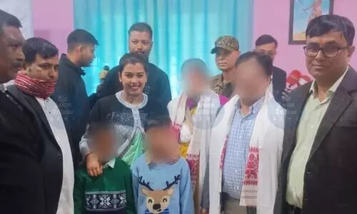Majuli witnesses first inter-country adoption as US-based couple adopts siblings