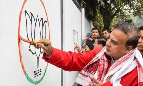 Walls turn battleground as BJP kicks off 2026 Assam poll campaign