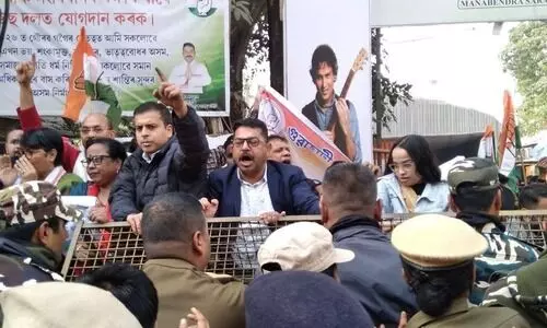 Assam Congress hits streets over ‘vote chori’, alleges bid to rig 2026 polls