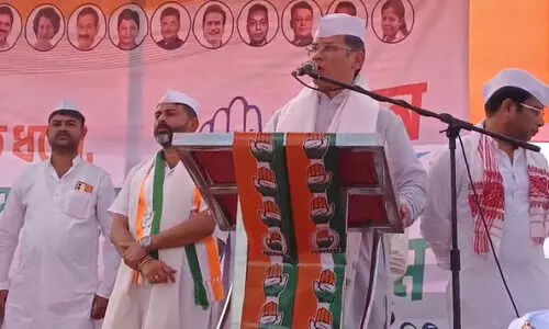 Gaurav Gogoi leads Nalbari rally, criticises Kaziranga elevated corridor project