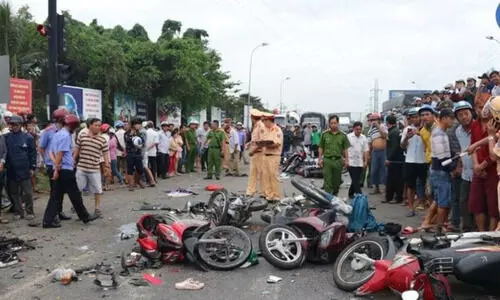 Truck collision with electric bicycles leaves two dead in Vietnam