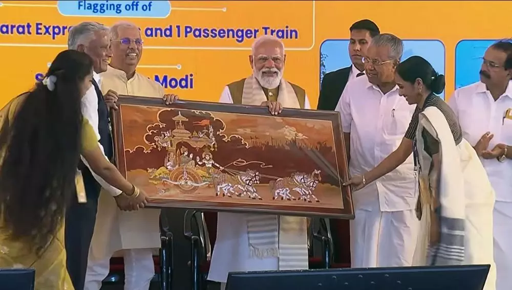 PM Modi flags off new trains, launches credit scheme, unveils projects in Kerala PM Modi flags off new trains, launches credit scheme, unveils projects in Kerala