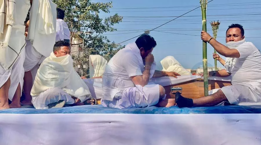 Standoff ends at JNIMS as family accepts body of Meitei man killed in Manipur