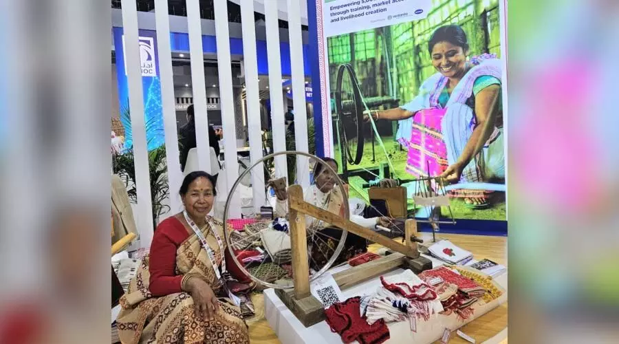 At India Energy Week, Assam’s handloom heritage weaves global attention At India Energy Week, Assam’s handloom heritage weaves global attention