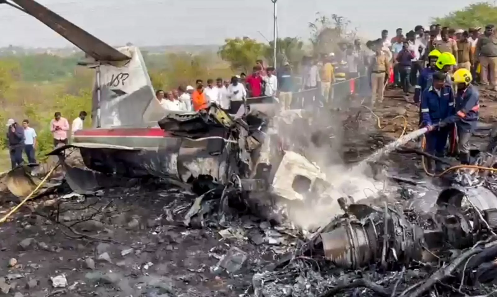 ‘It tilted & crashed’: Eyewitnesses spot fire, blasts in Ajit Pawar plane crash
