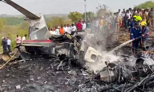 ‘It tilted & crashed’: Eyewitnesses spot fire, blasts in Ajit Pawar plane crash