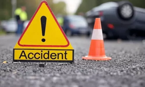 Andhra collision: One dead as two container trucks burst into flames