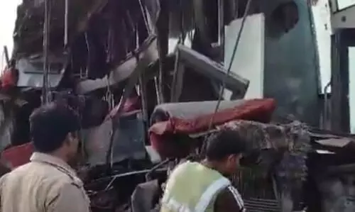 Agra highway accident: Double-decker pilgrim bus overturns, 10 injured