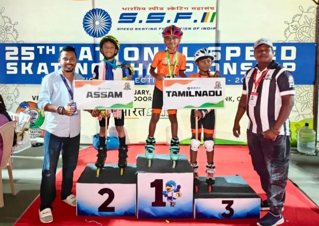 Assam skaters skate to glory at National Speed Skating Championship