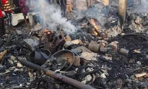 Fire guts Nawaibil bazaar in West Karbi Anglong, 17 shops destroyed