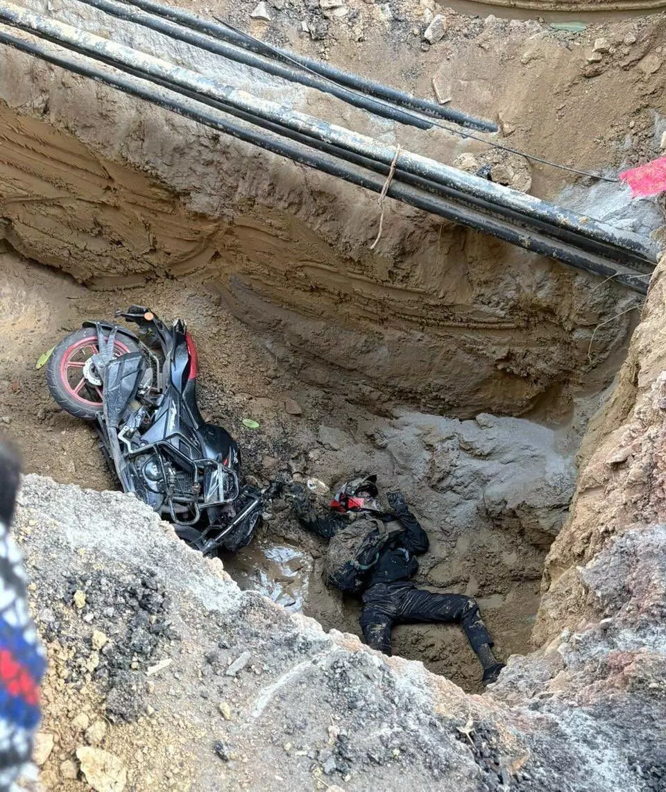 Janakpuri biker dies in unlit pit; safety lapses spark outrage